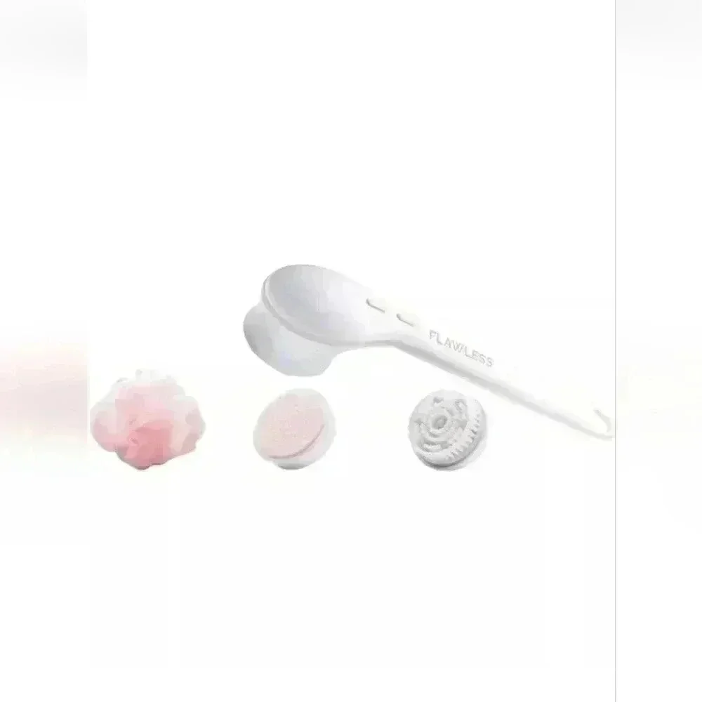 Finishing Touch Flawless Cleanse Spa Spinning Spa Brush w/3 Heads Incl Batteries